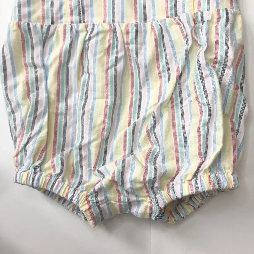 Hanna Andersson 100% Cotton Striped Romper 60